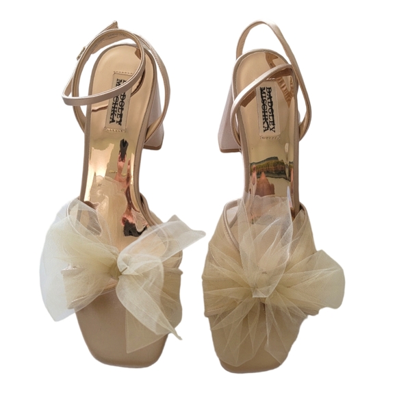 ANTHROPOLOGIE  BADGLEY MISCHKA Badgley Mischka Tess Heels Size/9 - Picture 5 of 10